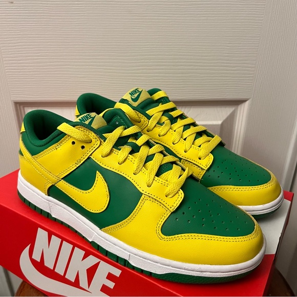 Nike Dunk Low Retro Reverse Brazil Men’s Shoes Size 8.5 DV0833-300 - Picture 2 of 9